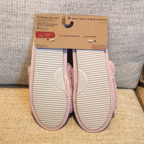NWT Bridesmaid Dearfoams Slippers - Picture 2 of 2